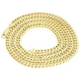 thumbnail image 3 of 10K Yellow Gold Semi Hollow 6 MM Miami Cuban Link Necklace Chain 38 inch, 3 of 5