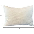 thumbnail image 2 of ORGANIC TEXTILES Organic Shredded Latex Bed Pillow with Organic Cotton Cover - For Sleeping, Head Support, Side Back Stomach Sleeper, Soft and Breathable - (Standard Size), 2 of 5