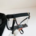 thumbnail image 1 of Bolso bandolera para mujer Evento deportivo PVC transparente Bolsos de hombro transparentes (negro), 1 of 8