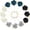 Black, Cream White, Silver Grey, Indigo Blue, variant on 12-Pack Flower Lapel Pins for Men, Golden Leaf Rose Boutonnieres Pin Wedding/Dance/Party, Mens Suits Satin Corsage Hat [Orange]