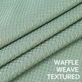 thumbnail image 5 of 2 Pcs Tier Curtains Valance, Rod Pocket Waffle Woven Textured Waterproof Short Window Curtain for Cafe, Bathroom, Kitchen, 5 of 6