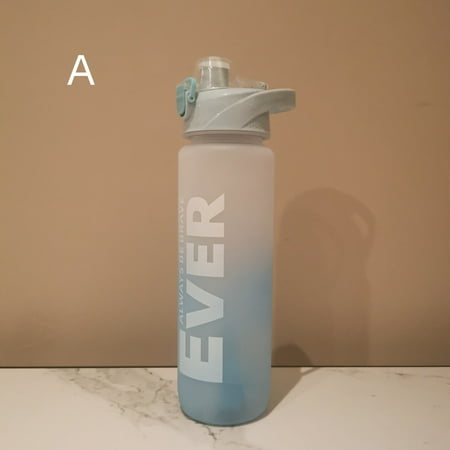 

Water Bottle Plastic Water Tumbler Plastic Cup 1pc 1000ml/33.8oz Motivational Outdoor Portable Water Bottle With Scale