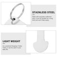 thumbnail image 3 of NUOLUX 6Pcs Portable Shopping Trolley Tokens Key Ring Simple Design Metal Trolley Coin Keyring, 3 of 8