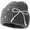 Dark Grey, variant on Bow-Tie Beanie Hat Women Knit Retro Y2K Skull Cap Solid Color Soft Ski Hat Plush Crochet Winter Warm Hats