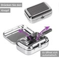 thumbnail image 3 of Smell Proof Pocket Ashtray,(Black) Portable Ashtray, Car Ashtray,Mini Stainless Steel Ashtray,Mini Ashtray for Outdoor Use, Cigarette Ashtray with Key, 3 of 4