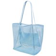 thumbnail image 4 of Bolsa de hombro de malla de mujeres bolso de almacenamiento de gran capacidad Bolso de mar (azul), 4 of 6