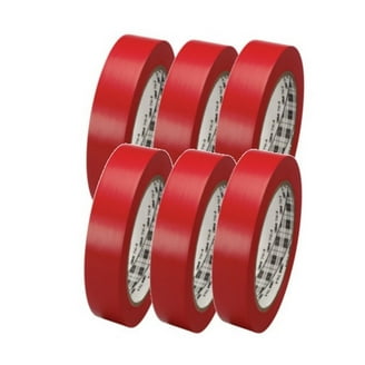 3M 764 Vinyl Tape - 5.0 Mil Thick, 36 Yard Length X 1 Inch Width, Bright Red Color