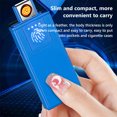 thumbnail image 7 of Electric Lighter, Smart Electronic Lighter, Mini USB Rechargeable Lighter Touch Ignition Windproof Flameless Lighter Lightweight Plasma Lighter with Power Indicator for Boyfriends Father Gifts, 7 of 7