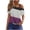Purple, variant on 2025 Criss-Cross One Shoulder Tops Womens Sexy Cold Shoulder Shirts Casual Short Sleeve Tees Summer Vacation Blouses