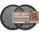 thumbnail image 1 of Bakken- Sartén antiadherente para pizza con agujeros, sartén perforada de acero al carbono de 13 pulgadas, 2 bandejas redondas para pizza, sin PFOA PFOS y PTFE, 1 of 8
