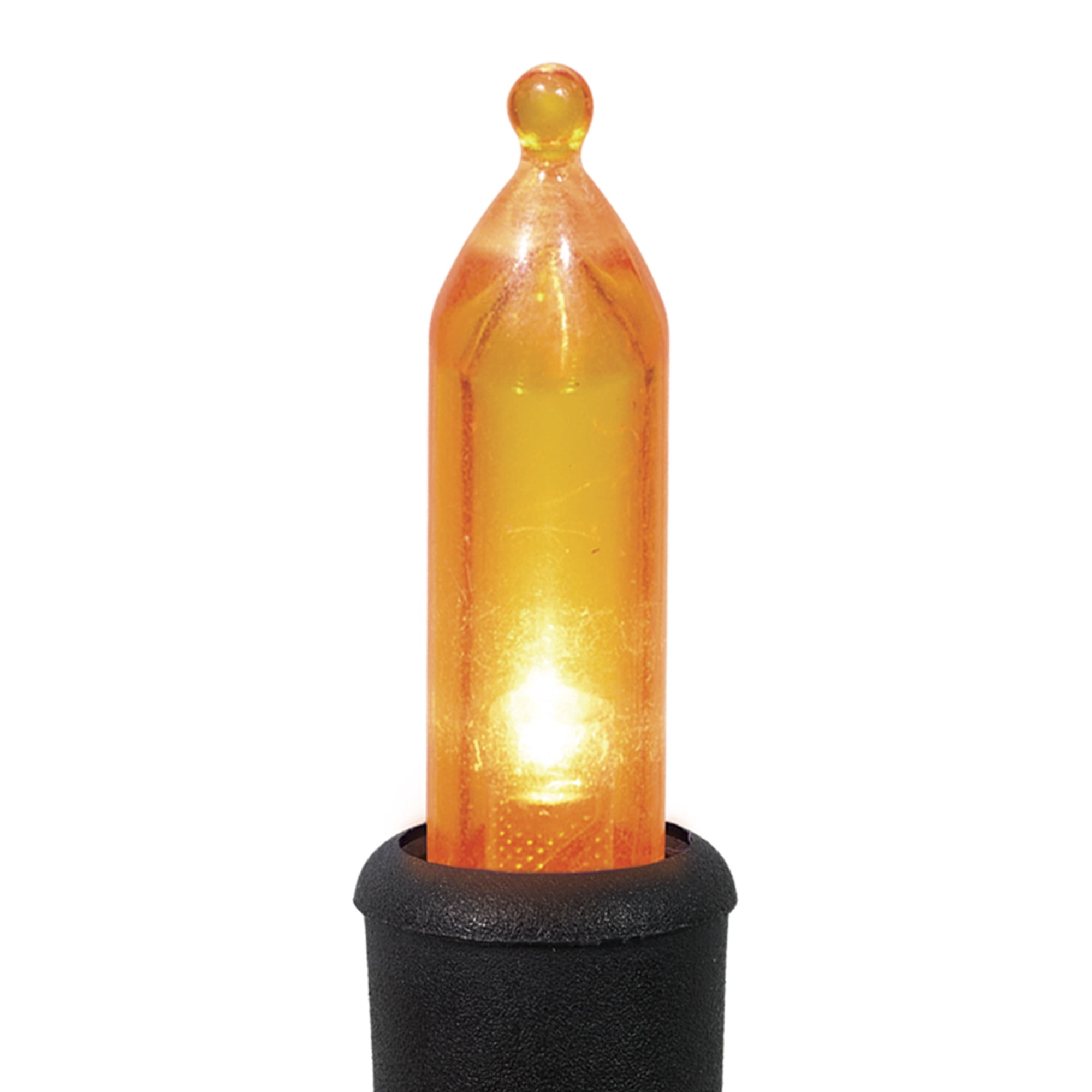 Orange Lights, 50CT, LED Minis, 9.5ft, Halloween Indoor/Outdoor, by Way To Celebrate