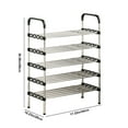 thumbnail image 6 of Rack YZEGDCH Shoe Rack Organizer Shoe Organizer Space Saver Storage Shoe Shelf Storage for Sneaker and Boot Stackable Free Standing Shoe Rack for Entryway, Garage, Small Spaces, Dorm, 6 of 6