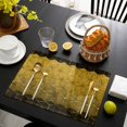 thumbnail image 3 of Yellow Geometric Placemats Set of 6, Modern Abstract Art Ombre Placemats for Dining Table, Place Mats for Kitchen Tabletop, Waterproof Wipeable Dining Table Mats Set, 3 of 9