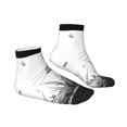 thumbnail image 6 of Salouo Cute Cat Meadow Sketch Pattern Unisex Middle Tube Socks,Middle-Finger Knee High Socks Over The Calf Tube Stocking Crew Stockings for Women and Men Tube Socks, 6 of 8