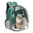 thumbnail image 1 of BELOVING Sac à Dos Imperméable pour Animal de Compagnie, Dôme pour Chiot, Randonnée, Plein Air, Sac à Dos Vert Vert 33x27x44 cm, 1 of 8