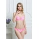 thumbnail image 1 of Conjunto de sujetador sexy a rayas con ropa interior sexy Conjunto de sujetador de encaje con cierre ajustable, 1 of 4