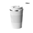 thumbnail image 1 of Moyic Taza de vacío Taza térmica de acero inoxidable Botella aislada de retención de calor portátil para oficina escolar Utensilios de cocina Blanco 510ML Moyic HA002596-06B, 1 of 1