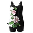 thumbnail image 6 of Kinrui Womens Tankini Bathing Suits Two Piece Modest Swim Tank Tops Floral Print Swimsuits Sports Swimwear with Board Shorts Multicolor,L, 6 of 6
