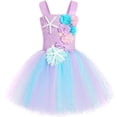 thumbnail image 5 of LED Light Up Little Mermaid Princess Tutu Dress for Halloween Birthday Party Gifts, 5 of 7