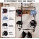 thumbnail image 1 of Historyli Soporte de pared para casco de motocicleta,soporte para casco con tablas de madera y 4 soportes para sombreros,almacenamiento de accesorios para motocicleta para la mayoría de cascos y ropa, 1 of 7