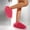 #203-Hot Pink, variant on Wowcloth Women's Fashion Winter Casual Fluffy Slippers - Comfortable Closed-Toe Indoor-Outdoor Warm Arch Support Flat Sole Cozy House Shoes