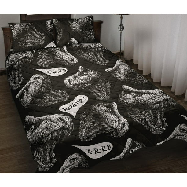 Juego de Cama Colcha Dinosaurio Cabeza de T-rex