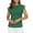 Green, variant on Womens Wavy Textured Button Down Tops Summer Short Sleeve T Shirts Neck Tee Casual Trendy Flowy Elegant Pullover Blouses