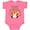 Hot Pink, variant on Inktastic Grammy Loves Me- Cute Baby Fox Boys or Girls Baby Bodysuit