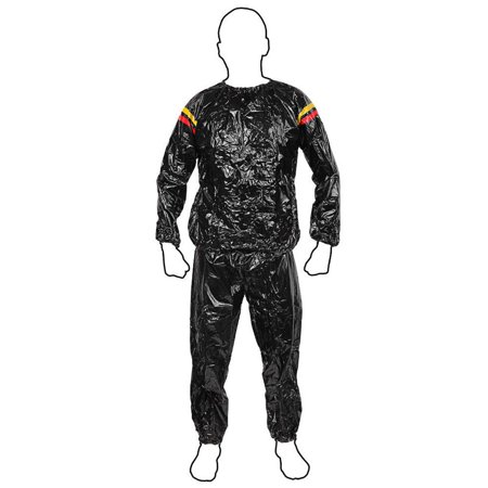 Heavy Duty Sweat Suit Sauna Suit Exercise Gym Fitness Clothes Weight Loss Anti-Rip Sport