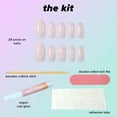 thumbnail image 4 of Lottie London Stay Press'd, Press on Nail Set, Pink with 3D Pearls Almond Shape, Glazed Pearl, 24 Nails, 4 of 13