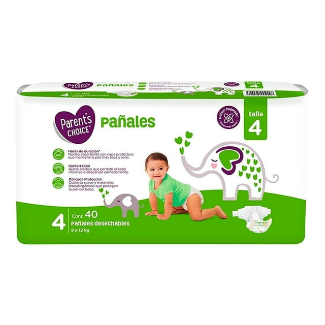 Pañal para Bebé Parent's Choice Etapa 4 40 piezas