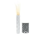 thumbnail image 4 of Leewadee Large Silver Home Decor Floor Vase - Wooden 34 inch Tall Farmhouse Decor Flower Holder For Fake Plant And Pampas Grass, 4 of 7