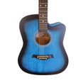thumbnail image 3 of 41-Inch Full-Size Matte finish Acoustic Guitar– Smooth Play, Low Action, Stylish Design–Perfect for Beginners, Adults, and Students with Soft Pack Blue, 3 of 7