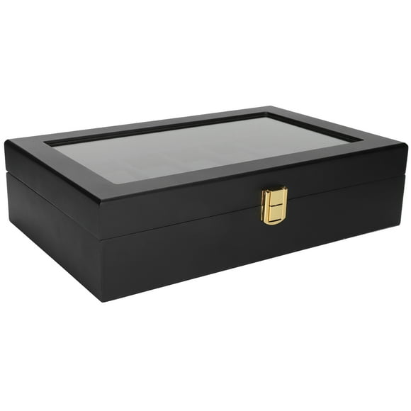 Watch Box, Convenient Design 12 Slot Watch Box Watch Organizer, Watch Storage Case Watch Display Box For Home Friends Watch Collection