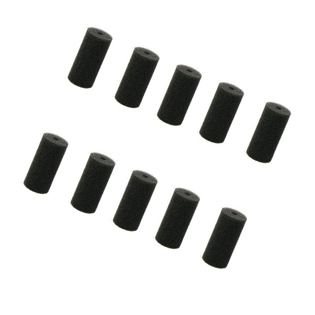Coton Aquarium Filtre Éponge de Remplacement Portable Ronde Droite à Usage Unique Protection Solide Couleur Manchon 10Pcs L