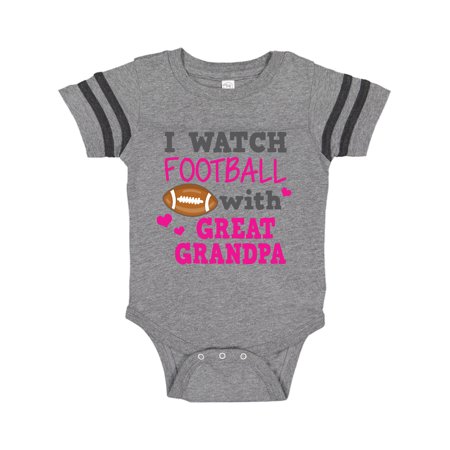 

Inktastic I Watch Football with My Great Grandpa Gift Baby Girl Bodysuit