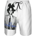 thumbnail image 4 of Jean Michel Basquiat Men's Beach Shorts Quick Dry Athletic Workout Swim Shorts Elastic Waist Drawstring Summer Shorts, 4 of 5