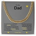 thumbnail image 2 of To My Dad | Cuban Link Chain | You're The Greatest, 2 of 4
