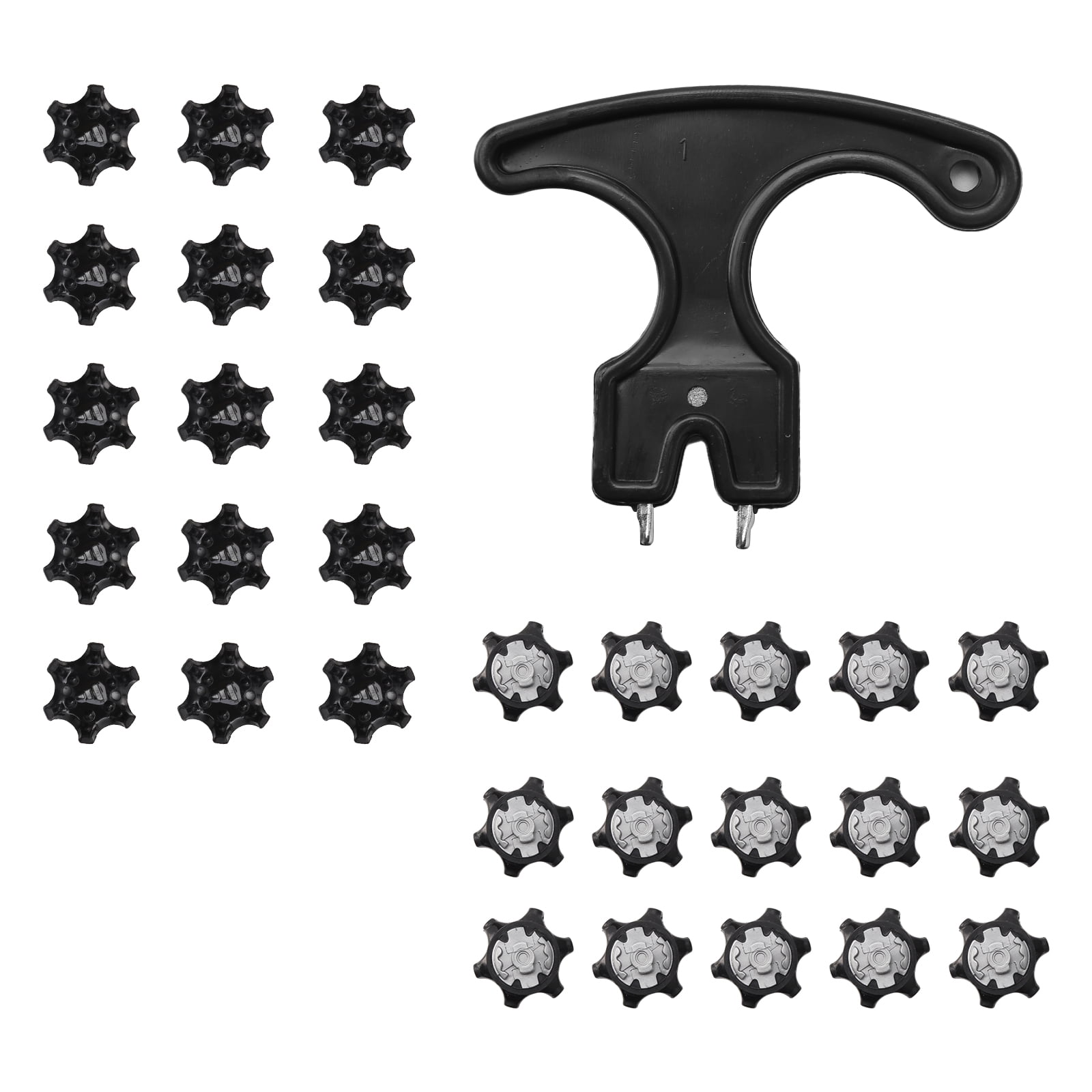 Explore Easy Replacement Spikes Cleats Golf Shoes Spikes, Black