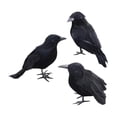 thumbnail image 2 of Decoración de cuervos de Halloween Macarena cuervos con plumas negras, 2 of 8