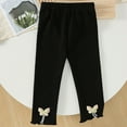 thumbnail image 6 of piuwrlz Girls Boys Winter Thick Velvet Pants for Kids Long Plush Cotton Sweatpants Black Size 3 Years, 6 of 6