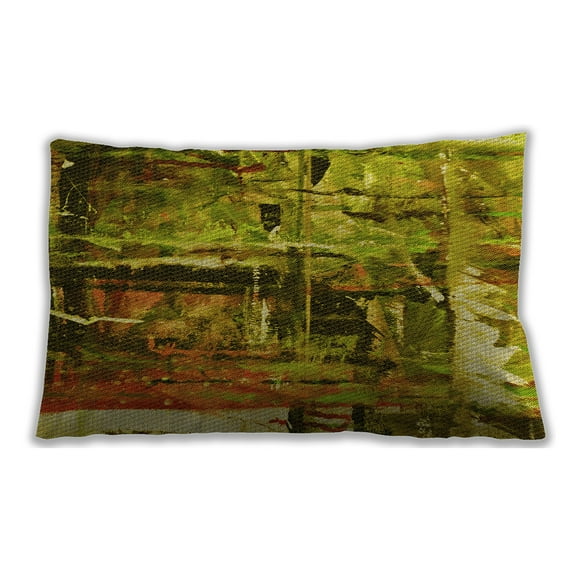 Ahgly Company Outdoor Rectangular Contemporary Lumbar Throw Pillow, 13 inch by 19 inch