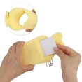 thumbnail image 4 of Unique Bargains 1 Pc ID Badge Holder Plush Keychain Card Holder Yellow, 4 of 5