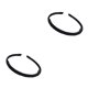 thumbnail image 3 of Qarigey Accesorios para el cabello con Diadema clásica simple Ropa de diario Accesorio a juego Ducha Diadema Niñas Negro 2Conjunto, 3 of 6