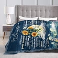 thumbnail image 5 of Birthday Gift for Daughter,Blanket for Daughter Gift from Mom,Super Soft Warm Cozy Bed Couch Travel Sunflower Flannel Throw Blankets Graduation Wedding Anniversary Present 60x50 in, 5 of 6