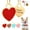 Red, variant on Pet Artist Cute Heart Shape Pet ID Name Tag Personalized Dog Cat Puppy Tags Stainless Steel