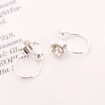 thumbnail image 4 of Par Moda Ear Cuff Clip On No Piercing U Tipo Pendientes plata Yuyangstore pendientes en forma de u, 4 of 8