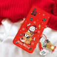 thumbnail image 1 of Christmas Reindeer Santa Claus Key Chain Case For iPhone 15 Pro Max 15 Pro For iPhone 15 Plus Hat Tree Snowman Tpu Cover, 1 of 5