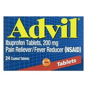 Advil Advanced Medicine For Pain And Fever Reducer, Ibuprofen 200 Mg, Tablets - 24 Ea, 2 Pack