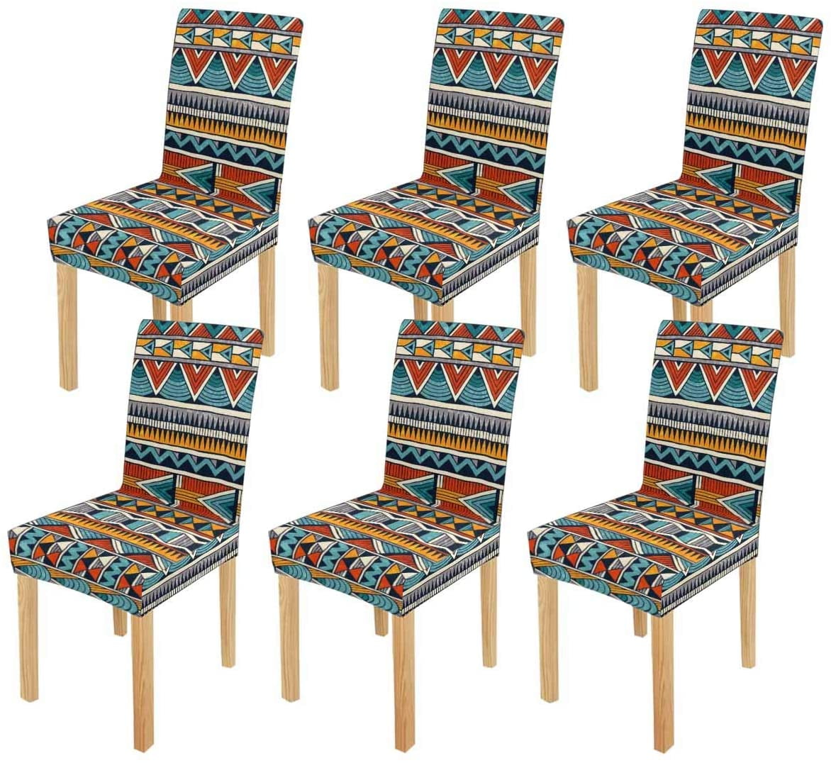 African Art Tribal Print Stretch Chair Cover Protector Seat Slipcover